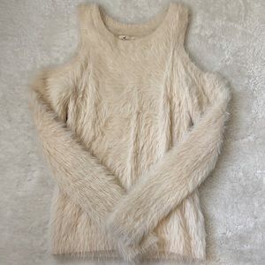 Cream Colored Soft Sweater Top